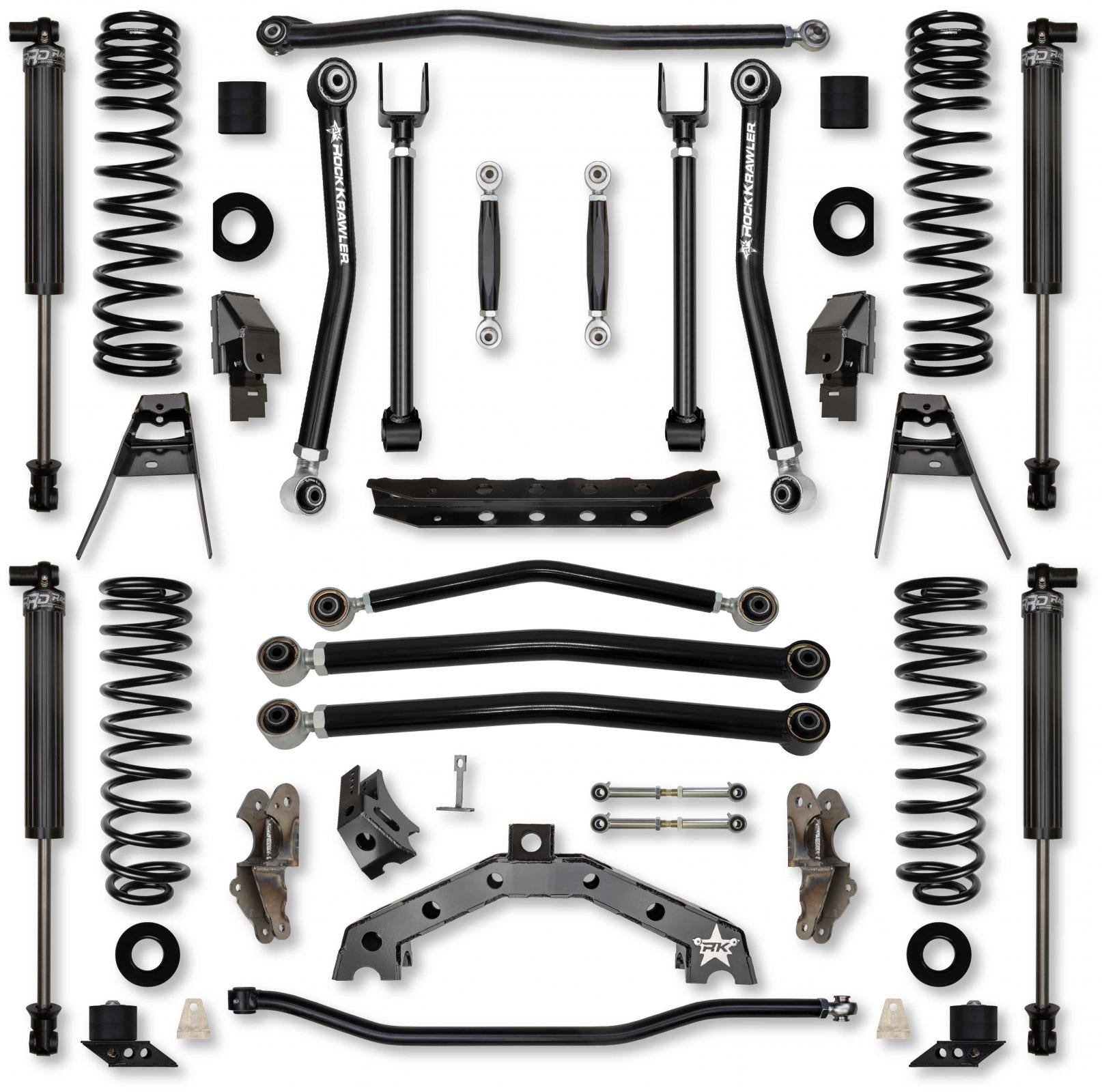 4.5 Inch T-REX No Limits Suspension System for Jeep Wrangler JL Gas Models Rock Krawler