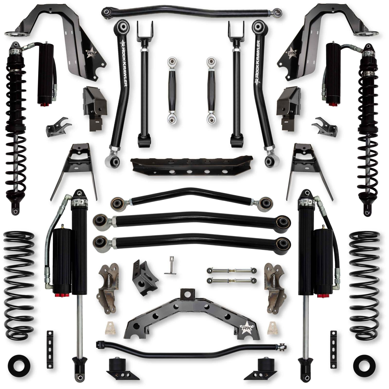 4.5 Inch T-REX Coilover No Limits Suspension System for Jeep Wrangler JLU 4XE Models Comp System Stage 2 Rock Krawler