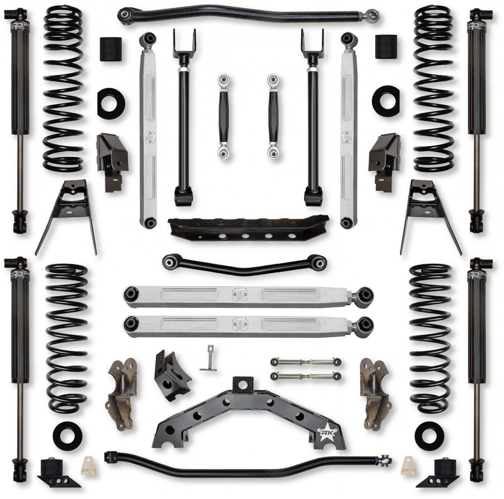 4.5 Inch T-REX Pro Elite No Limits Suspension System for Jeep Wrangler JLU 4XE Models Rock Krawler