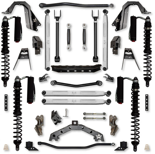 4.5 Inch T-REX Pro Elite Coilover No Limits Suspension System for Jeep Wrangler JLU 4XE Models Trail Runner System Stage 2 Rock Krawler