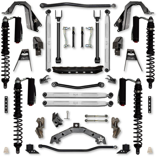 4.5 Inch T-REX Pro Elite Coilover Suspension System for Jeep Wrangler JLU 4XE Models Trail Runner System Stage 2 Rock Krawler