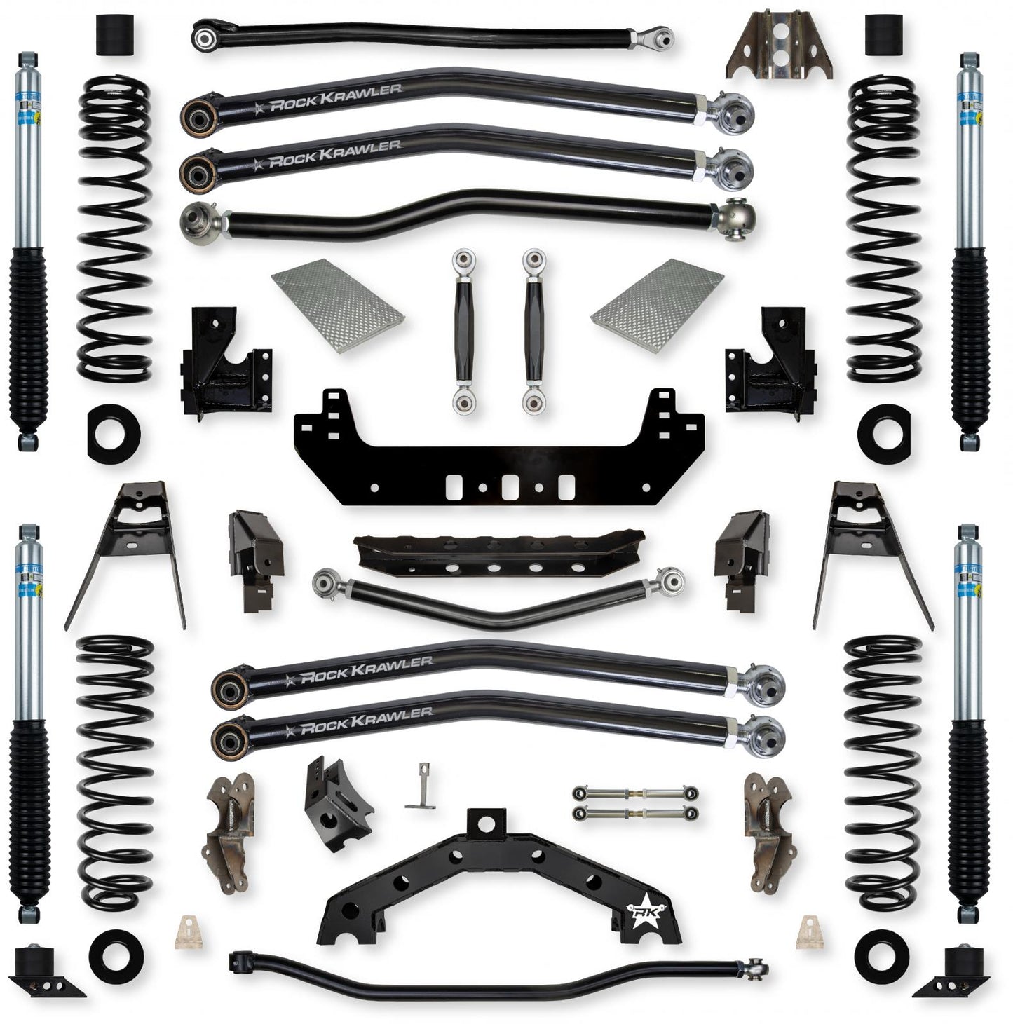 4.5 Inch X-Factor X2 No Limits Long-Arm Suspension System for Jeep Gladiator JT Gas Models Rock Krawler-2