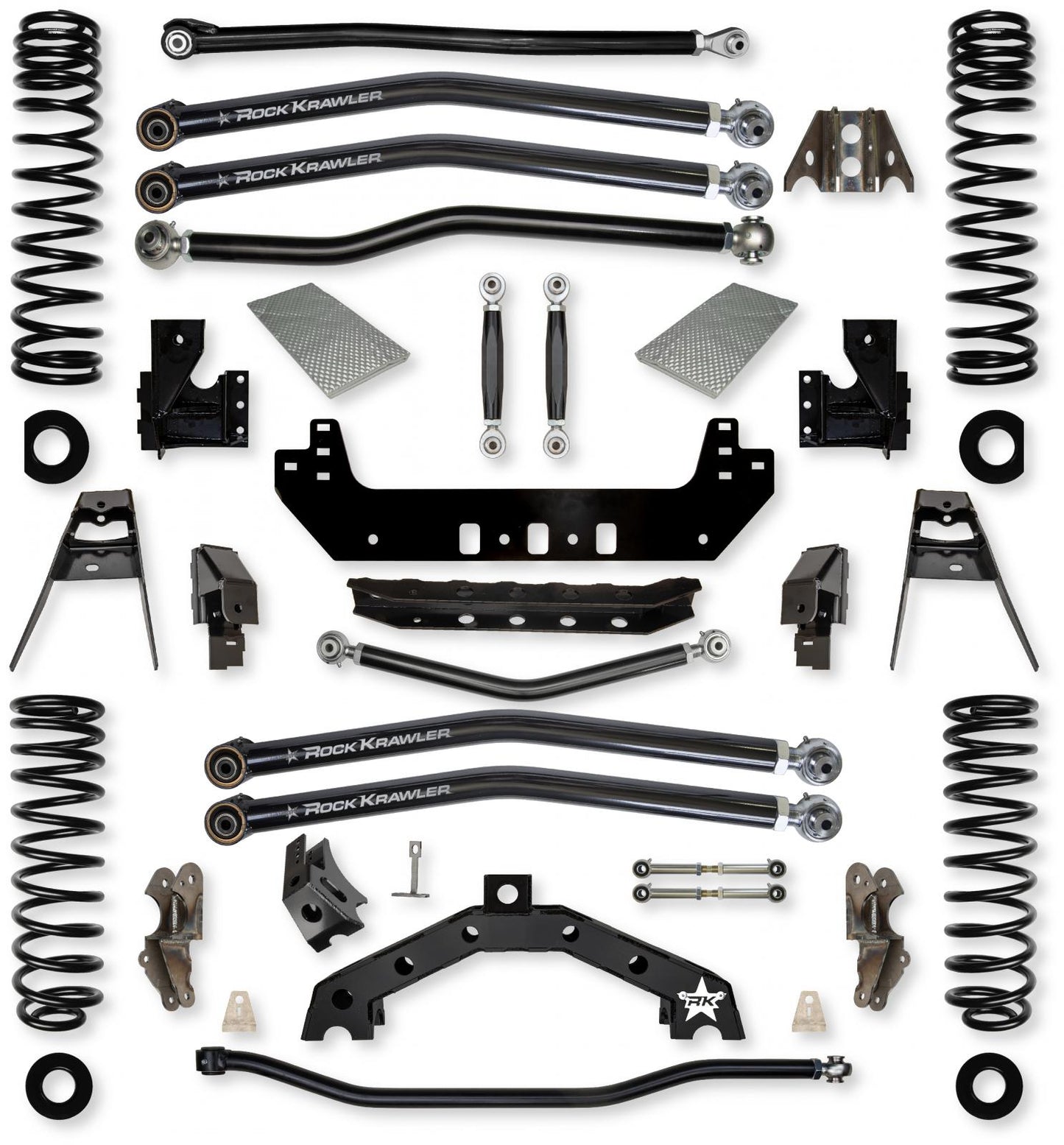 4.5 Inch X-Factor X2 No Limits Long-Arm Suspension System for Jeep Wrangler JLU 392 Models Rock Krawler-1