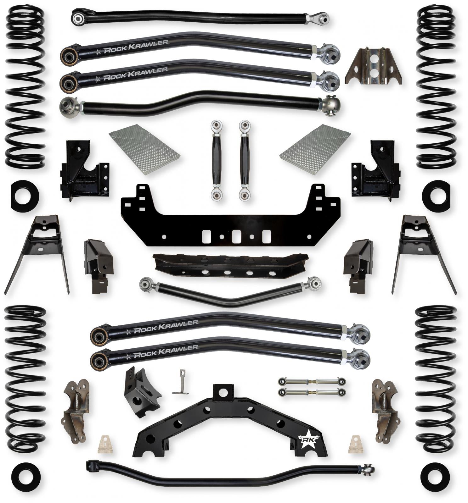 4.5 Inch X-Factor X2 No Limits Long-Arm Suspension System for Jeep Wrangler JLU 392 Models Rock Krawler-1