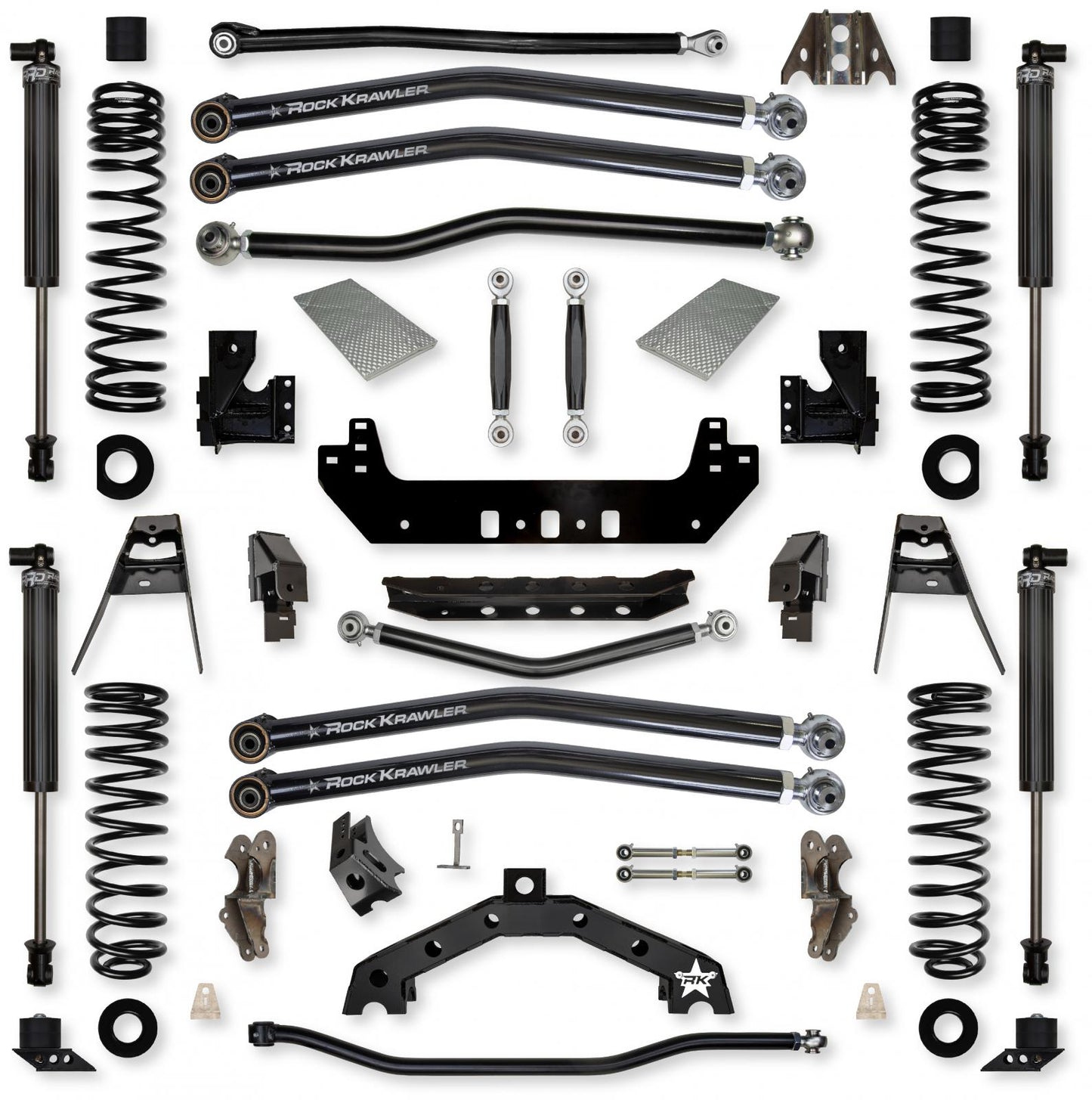 4.5 Inch X-Factor X2 No Limits Long-Arm Suspension System for Jeep Wrangler JLU 392 Models Rock Krawler