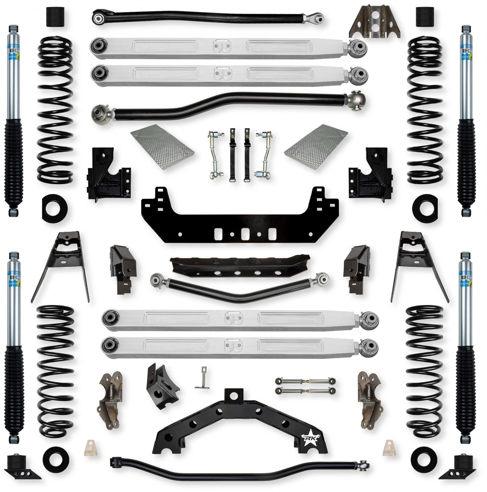 4.5 Inch X-Factor X2 Pro Elite Long-Arm Suspension System for Jeep Wrangler JLU Diesel Models Rock Krawler-1