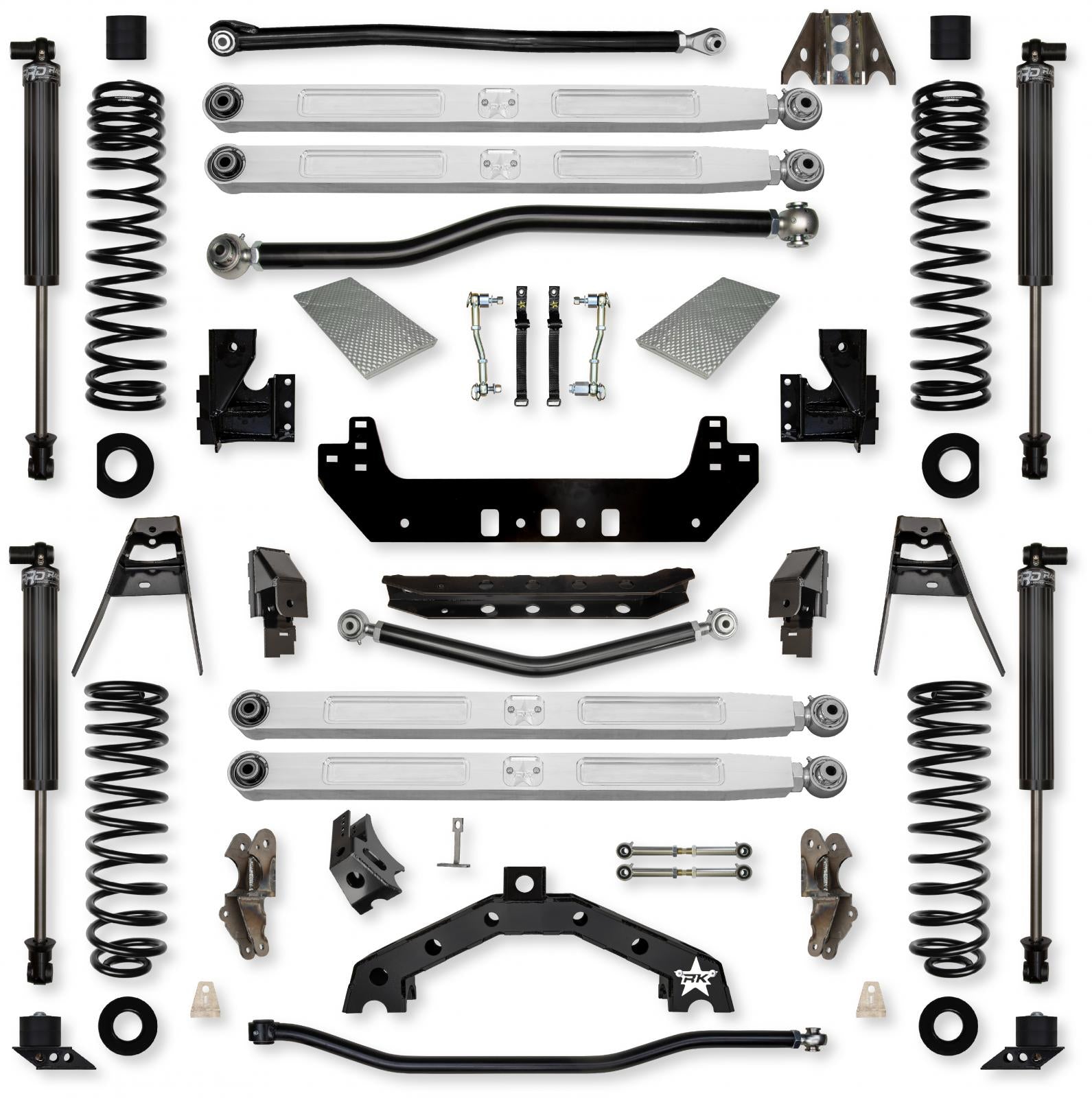 4.5 Inch X-Factor X2 Pro Elite Long-Arm Suspension System for Jeep Wrangler JLU Diesel Models Rock Krawler