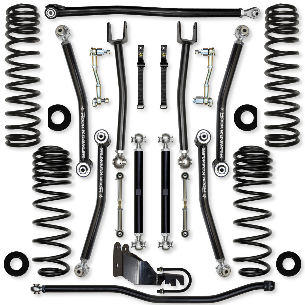 4.5 Inch X-Factor Mid-Arm Suspension System for Jeep Wrangler JLU Gas Models Rock Krawler-2
