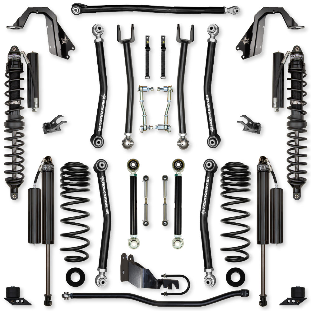 4.5 Inch X-Factor Mid-Arm Suspension System for Jeep Wrangler JLU Diesel Models Rock Krawler