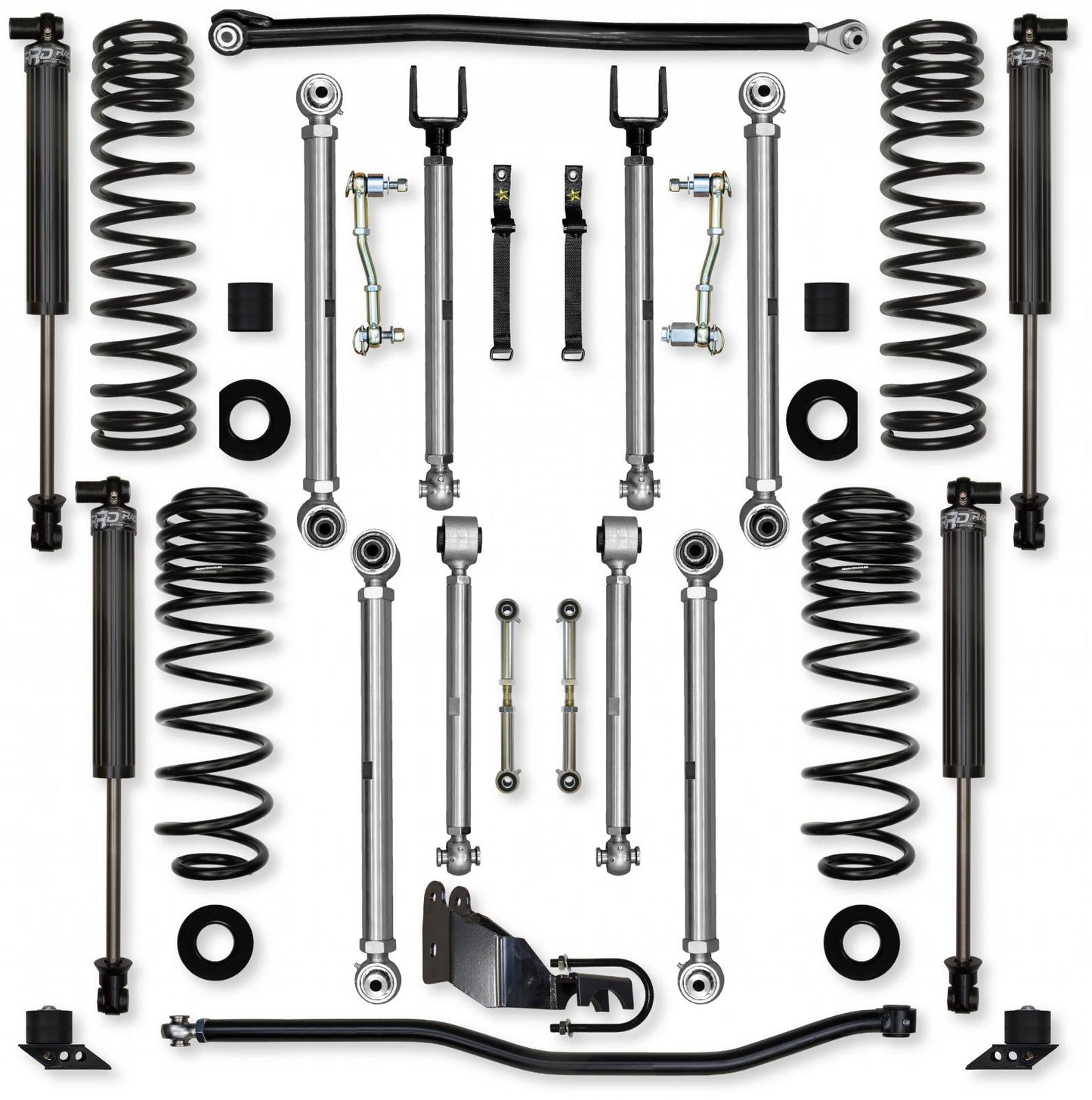 4.5 Inch X-Factor PRO Mid-Arm Suspension System for Jeep Wrangler JLU Gas Models Rock Krawler
