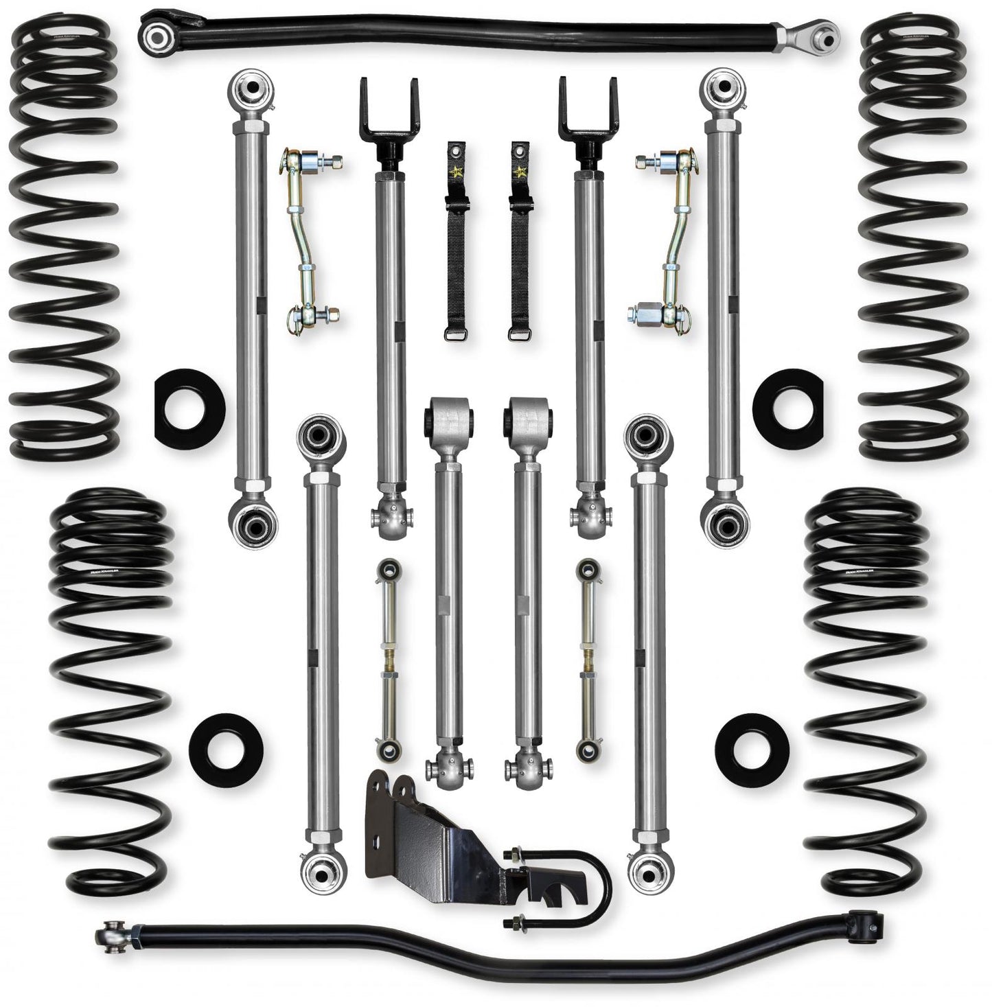 4.5 Inch X-Factor PRO Mid-Arm System for Jeep Wrangler JLU 4XE Models Rock Krawler-2