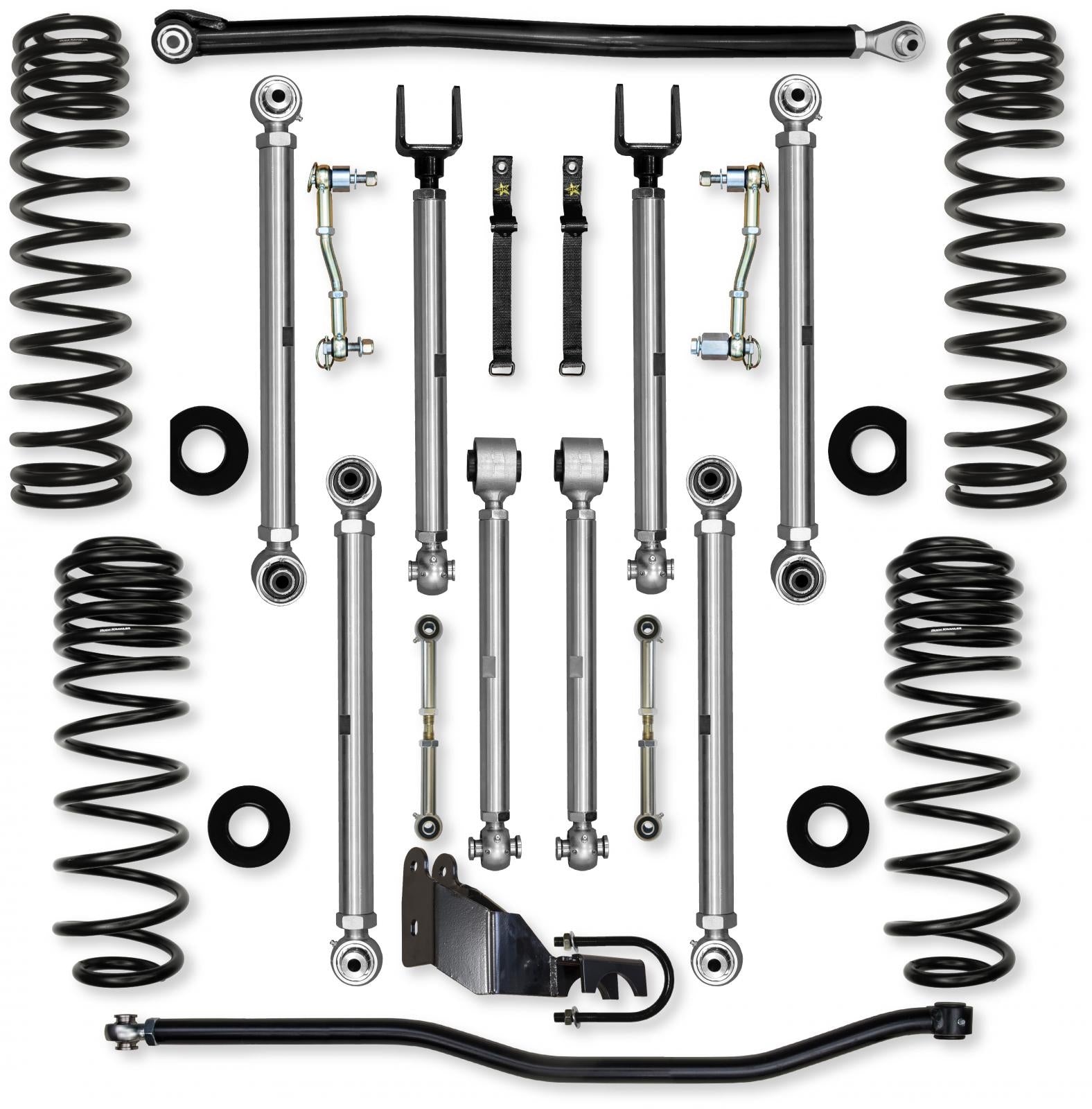 4.5 Inch X-Factor PRO Mid-Arm System for Jeep Wrangler JLU 4XE Models Rock Krawler-2