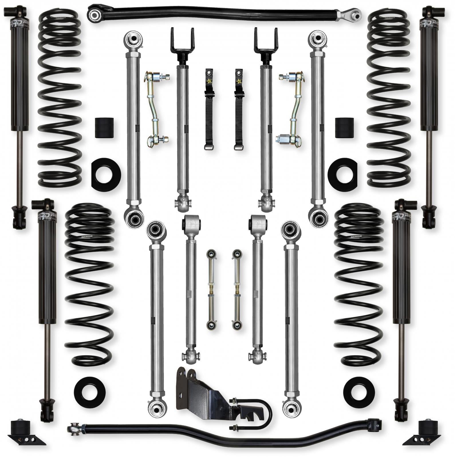 4.5 Inch X-Factor PRO Mid-Arm System for Jeep Wrangler JLU 4XE Models Rock Krawler