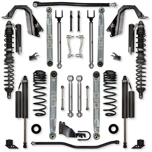 4.5 Inch X-Factor Pro Elite Coilover Mid-Arm Suspension System for Jeep Wrangler JL Gas Models Comp Stage 1 Rock Krawler