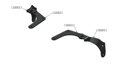 JL-JT 392 Mojave A-Pillar Single Surface Light Mount Artec Industries-2
