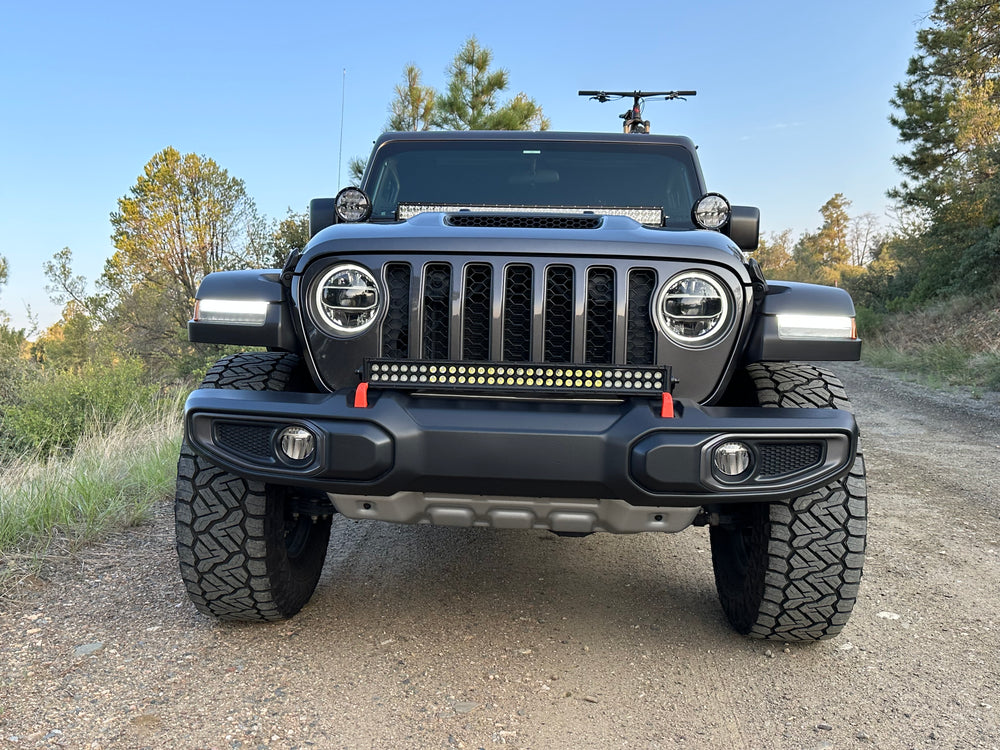JL-JT Front Bumper 30 Inch Light Mount Artec Industries-3