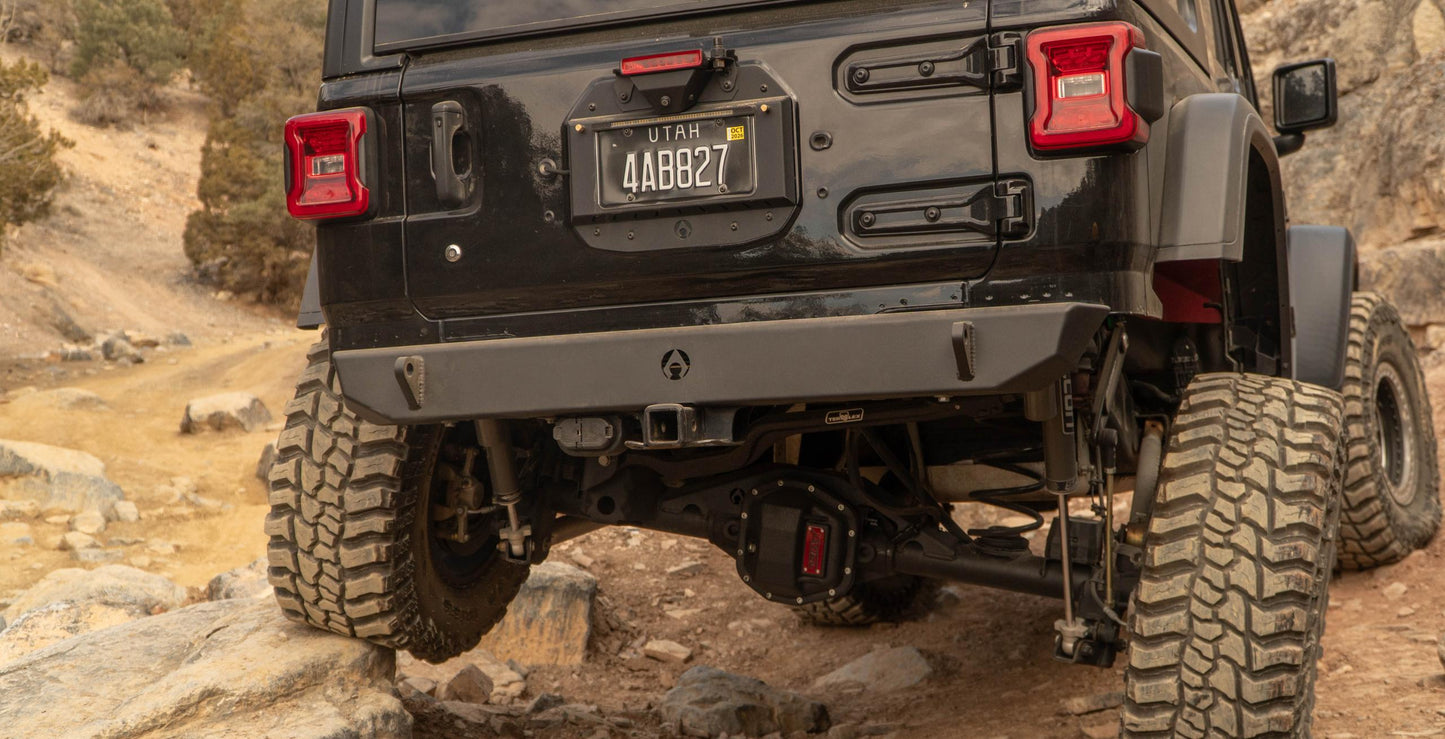 Jeep JL Sentinel Rear Bumper - Black Powder Coat Artec Industries-3