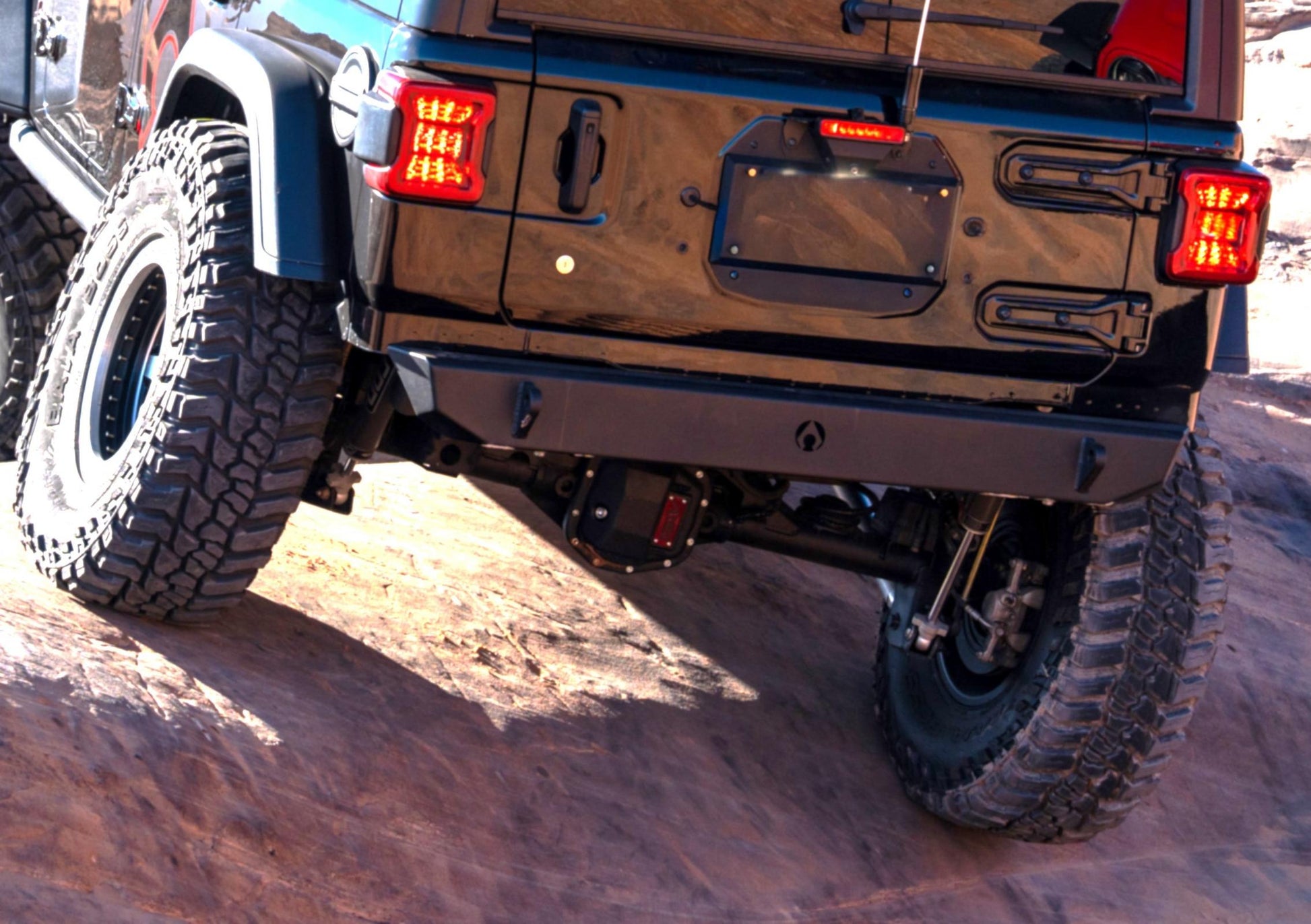 Jeep JL Sentinel Rear Bumper - Black Powder Coat Artec Industries-5
