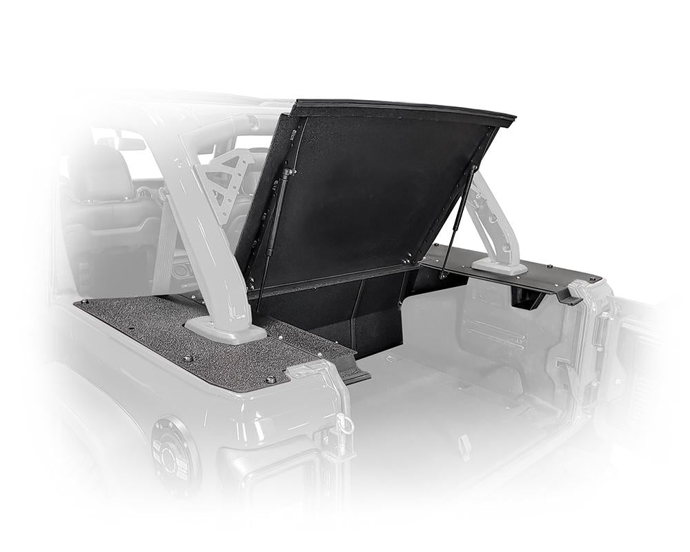 2018 2023 Jeep Wrangler JL JLU Jeep JL 4 Door Rear Storage Security Cover DV8 Offroad-3