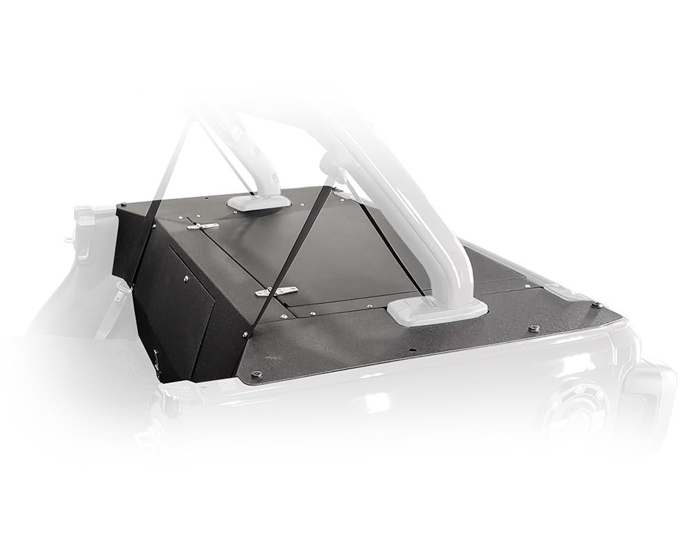 2018 2023 Jeep Wrangler JL JLU Jeep JL 4 Door Rear Storage Security Cover DV8 Offroad-4