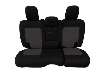 Jeep JLU Tactical Rear Bench Seat Covers 4 Door 18-Present Wrangler JLU w/ Fold Down Armrest 4XE Edition Only Bartact-1