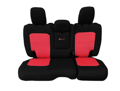 Jeep JLU Tactical Rear Bench Seat Covers 4 Door 18-Present Wrangler JLU w/ Fold Down Armrest 4XE Edition Only Bartact