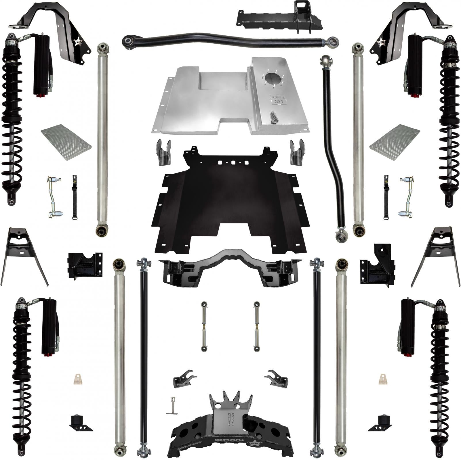 4.5 Inch Rockzilla Coilover Long-Arm Suspension for Jeep Wrangler JLU Rock Krawler