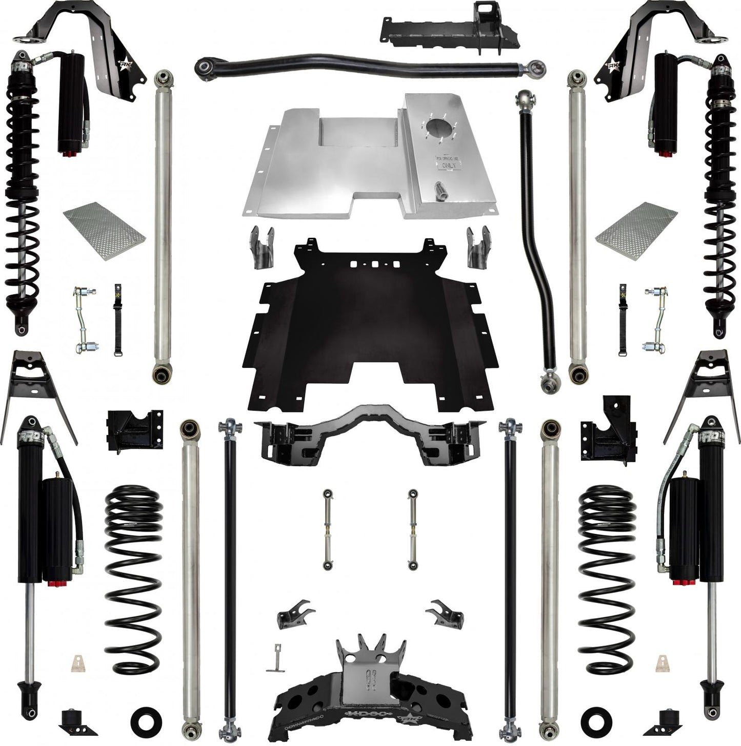 4.5 Inch Rockzilla Lite Coilover Long-Arm Suspension for Jeep Wrangler JLU Rock Krawler