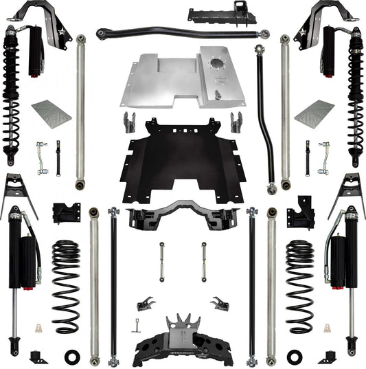 4.5 Inch Rockzilla Lite Coilover Long-Arm Suspension for Jeep Wrangler JLU Rock Krawler