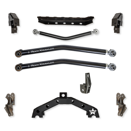 X-Factor X2 w/ 6 Inch Rear Stretch Long-Arm Rear Upgrade For Jeep Wrangler JL Rock Krawler
