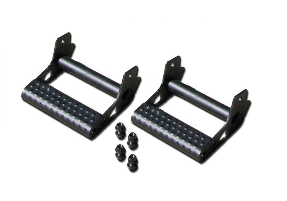 Rock Rail Detachable Step Textured Black Pair NFab-1