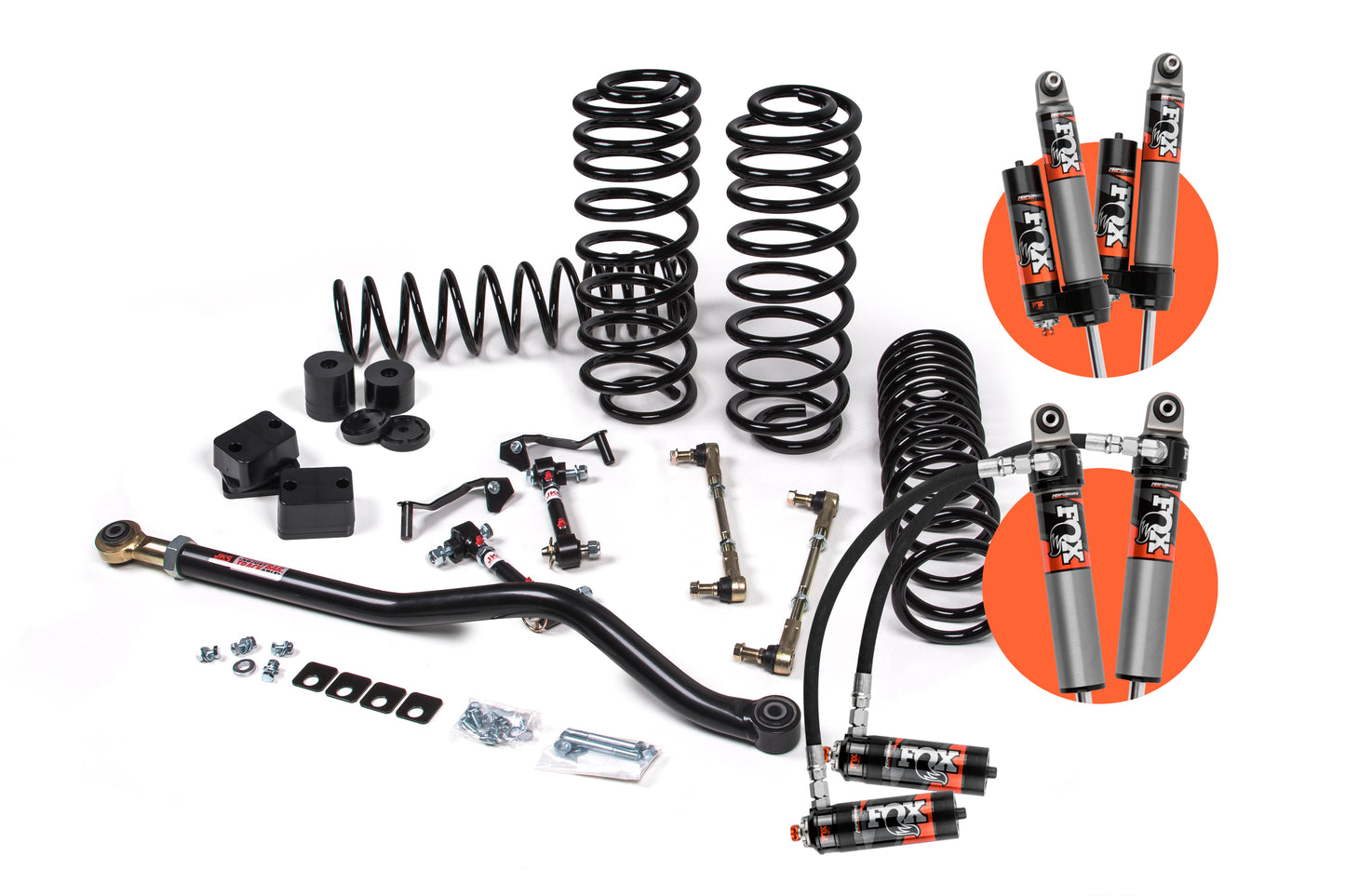 2018-2024 Jeep Wrangler JL J-Venture 2.5 Inch Lift Kit 4 Door Standard Rate Coils JSPEC JKS Manufacturing-3
