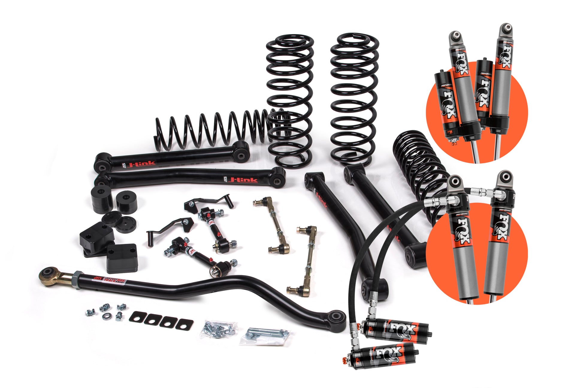 2018-2024 Jeep Wrangler JL J-Konnect 3.5 Inch Lift Kit 4 Door Standard Rate Coils JSPEC JKS Manufacturing-5