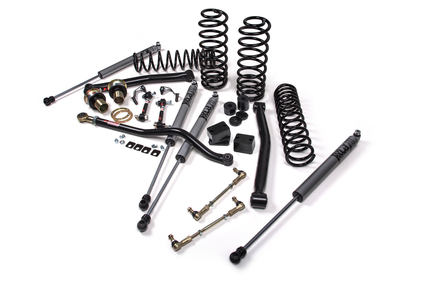 2018-2026 Jeep Wrangler JL J-Lander 3.5 Inch Lift Kit 4 Door w/Fox Adventure Series Shocks HD Rate Coils JSPEC JKS Manufacturing-1