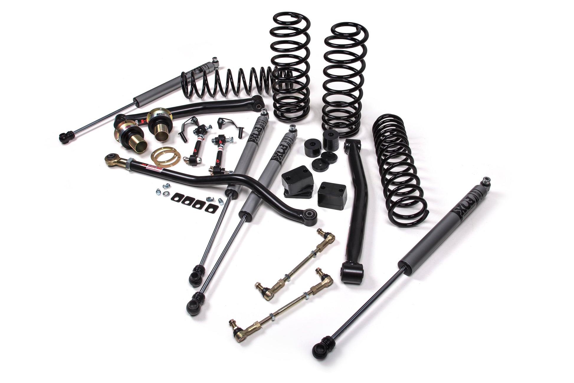 2018-2026 Jeep Wrangler JL J-Lander 3.5 Inch Lift Kit 4 Door w/Fox Adventure Series Shocks HD Rate Coils JSPEC JKS Manufacturing-1