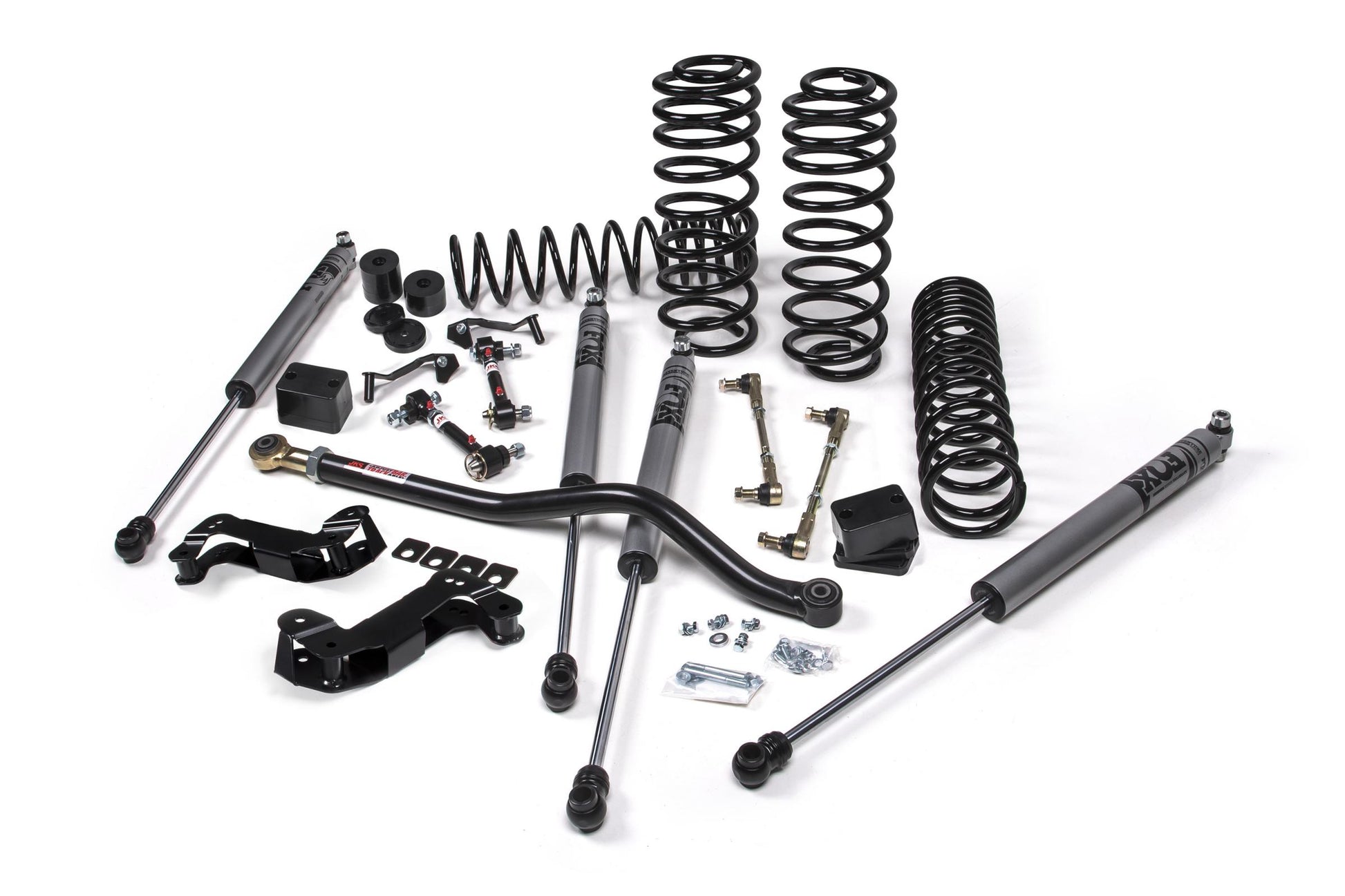 18-24 Jeep Wrangler JL J-Kontrol 3.5 Inch Lift Kit 4 Door w/Fox Adventure Series Shocks HD Rate Coils JSPEC JKS Manufacturing