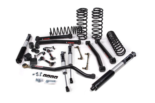 2018-2024 Jeep Wrangler JL J-Konnect 3 Inch Lift Kit 2 Door Standard Rate Coils JSPEC JKS Manufacturing