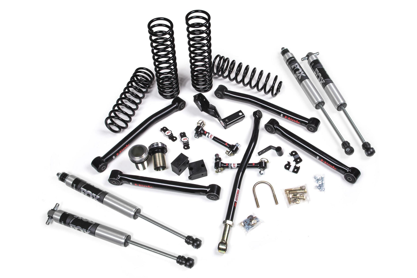 07-18 Jeep Wrangler JK J-Lander 3.5 Inch 4 Door w/Fox 2.0 Performance Series Shocks JSPEC JKS Manufacturing