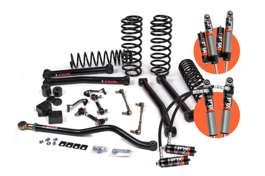 21-25 Jeep Wrangler JL 4xe 4 Door 2 Inch J-Konnect Suspension Lift Kit w/ Fox 2.5 Performance Elite Series Shocks JSPEC JKS Manufacturing