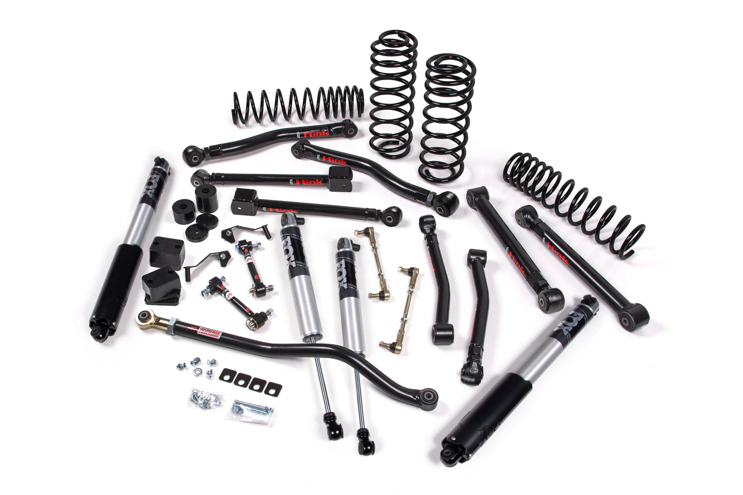 2018-2023 Jeep Wrangler JL 2 Door 3 Inch J-Krawl System Rubber Fox 2.5 IFP JSPEC JKS Manufacturing