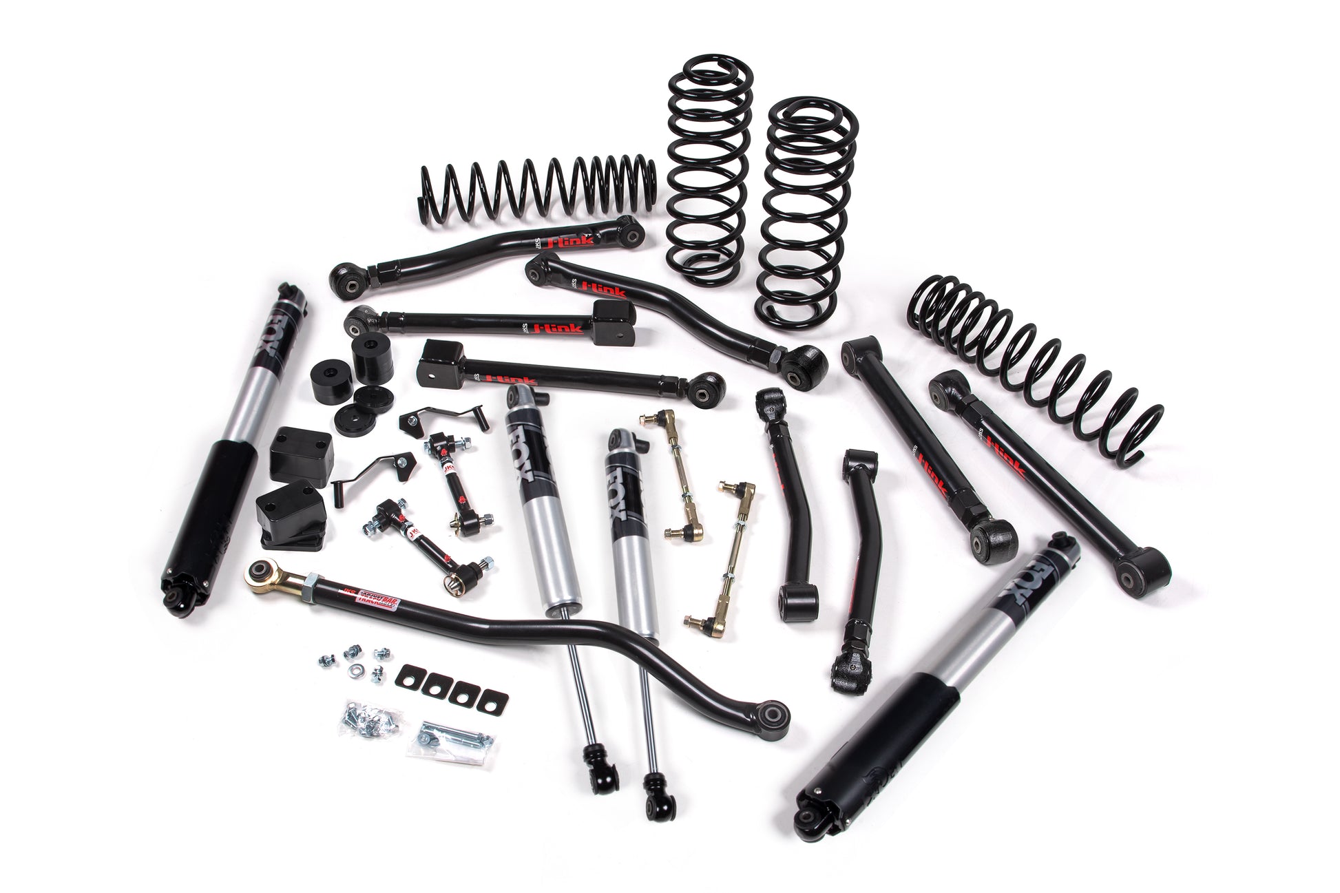 2018-2023 Jeep Wrangler JL 2 Door 3 Inch J-Krawl System Rubber Fox 2.5 IFP JSPEC JKS Manufacturing