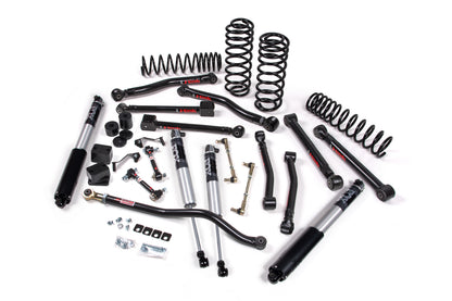 2018-2023 Jeep Wrangler JL 2 Door 3 Inch J-Krawl System Rubber Fox 2.5 IFP JSPEC JKS Manufacturing