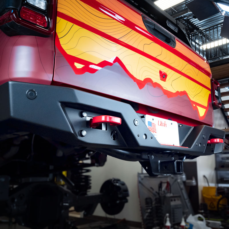 Gladiator JT Rear Bumper with Sensor Holes Artec Industries-2