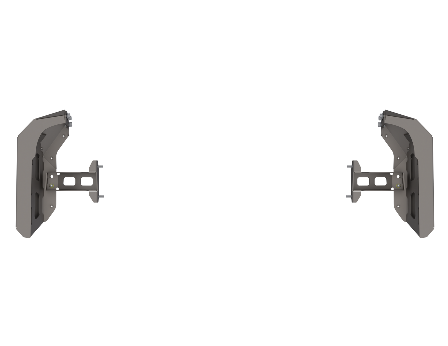 Artec Industries 07-Up Jeep Wranger/Gladiator High Clearance Rear Bumper Corner Pods Boatside Cut Raw Steel