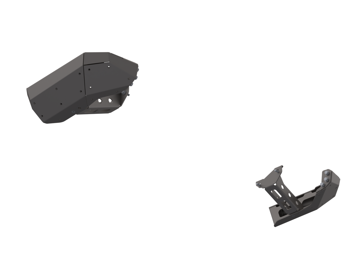 07-Up Jeep Wranger/Gladiator High Clearance Rear Bumper Corner Pods Boatside Cut Raw Steel Artec Industries-1