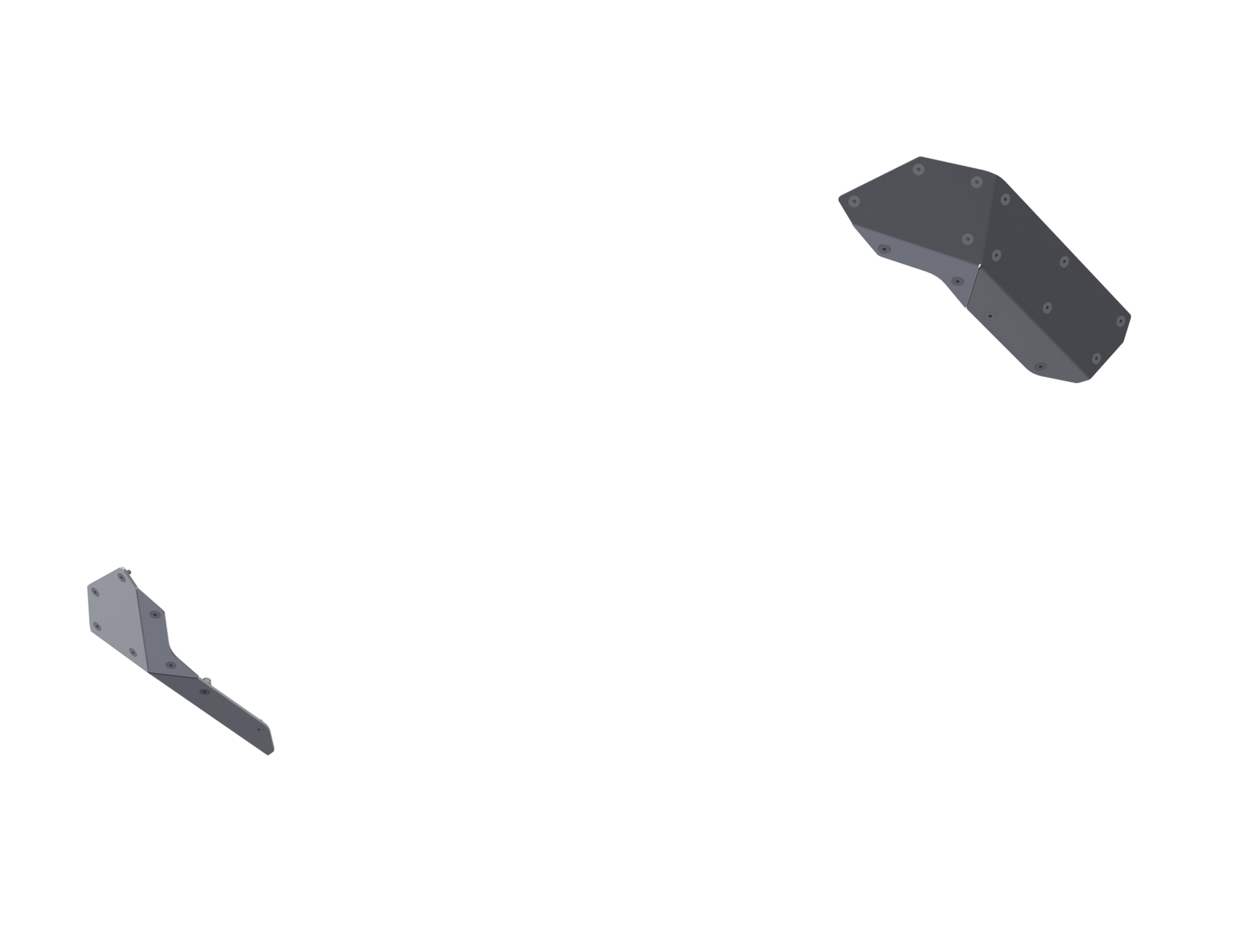 07-Up Jeep Wranger/Gladiator High Clearance Rear Bumper Corner Pods Skids Raw Aluminum Artec Industries