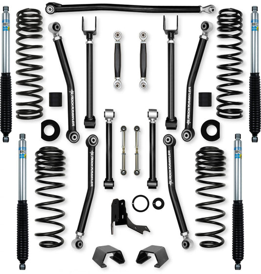 2.0 Inch Adventure X No Limits Mid-Arm Suspension System for Jeep Gladiator JT Gas Models Rock Krawler
