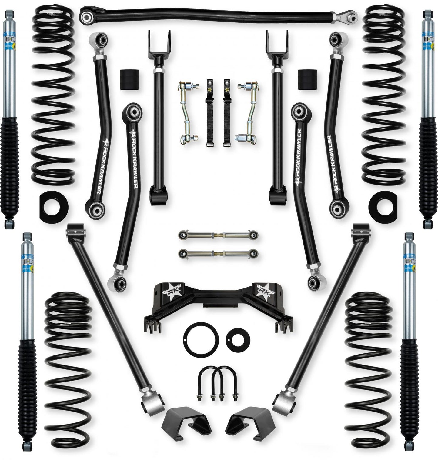 2.0 Inch Adventure X Pro Mid-Arm System for Jeep Gladiator JT Gas Models Rock Krawler-1