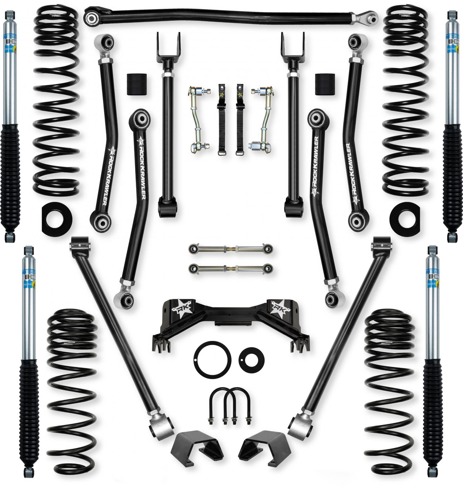 2.0 Inch Adventure X Pro Mid-Arm System for Jeep Gladiator JT Gas Models Rock Krawler-1