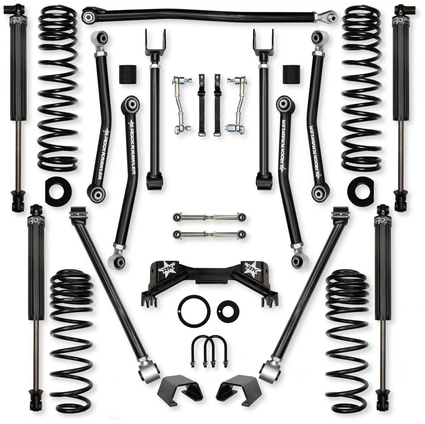 2.0 Inch Adventure X Pro Mid-Arm System for Jeep Gladiator JT Gas Models Rock Krawler
